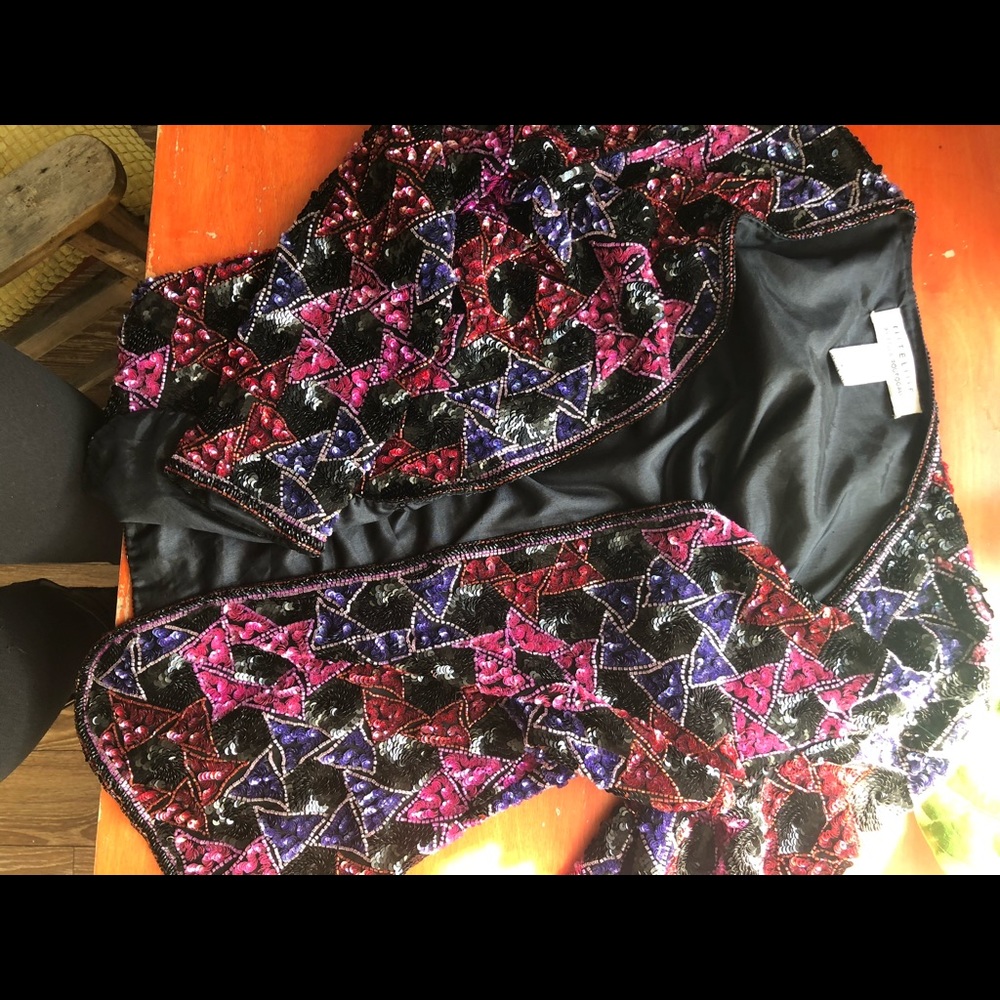 Geometric sequin blazer - Picture 3 of 6